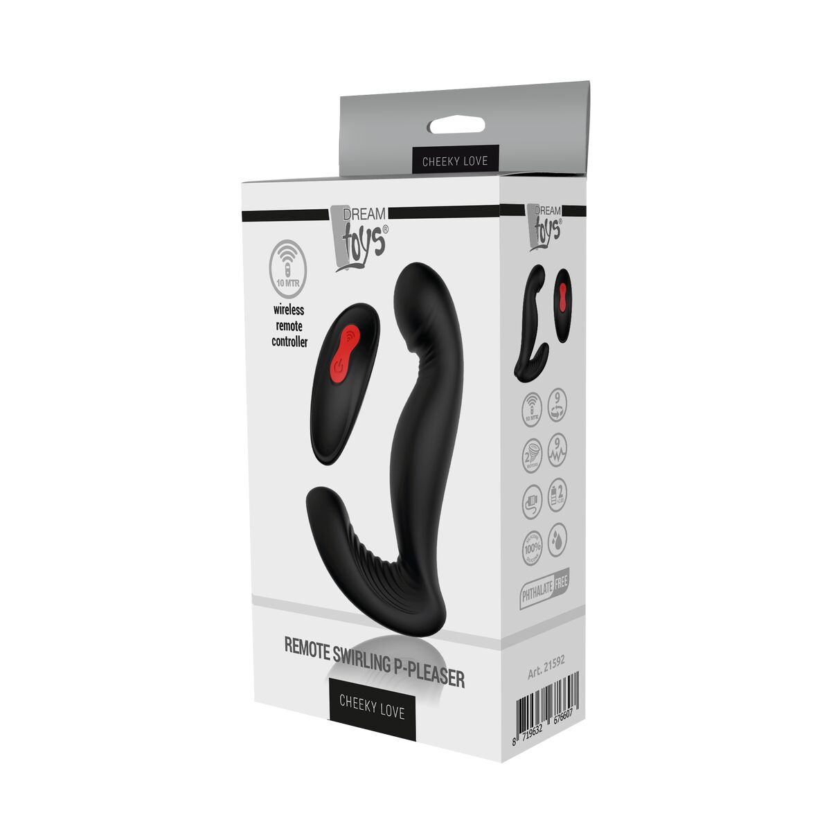 Anal-Vibrator Dream Toys Essentials P-Pleaser Schwarz
